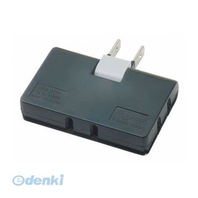 Y02C300BK 耐トラ付コーナータップ3個口黒