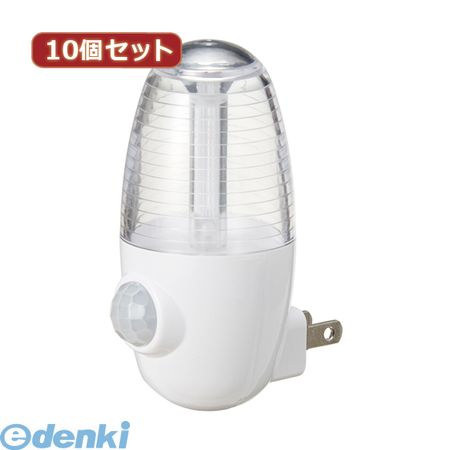 樂天商城 - 【個数：1個】 NASMN01WHX10 直送 代引不可・同梱不可 YAZAWA 【10個セット】 LEDセンサーナイトライトホワイト
