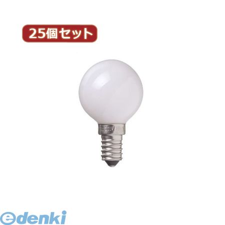 �ڸĿ���1�ġ� G401410WX25 ľ�� ����Բġ�Ʊ���Բ� YAZAWA ��25�ĥ��åȡ� �٥ӡ��ܡ����10W�ۥ磻��E14 ������� ����