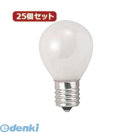 (LINEクーポン有)【個数：1個】 KS351722FX25 直送 代引不可・同梱不可 YAZAWA 【25個セット】 クリプトンミニランプ25W形フロスト 照明器具 家電