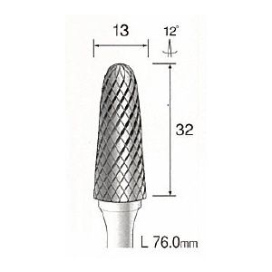 Cutter - ミニター MINITOR BC4275 超硬カッター クロスカット φ13 BC-4275
