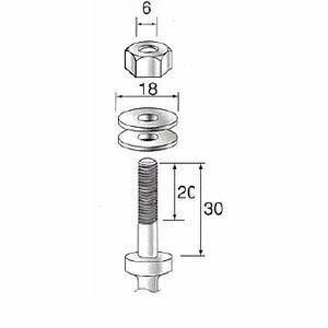 &nbsp; ミニター &nbsp; 03-3633-7181 ●φ6.0穴用のホイール工具用のマンドレールです。●軸径：φ6●入り数：3●スチール製●Minimo●SFIDA4571130862623