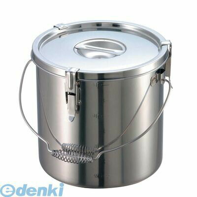 47900 EBM 18−8 パッキン寸胴鍋（目盛付）27cm 吊付 4548170000650