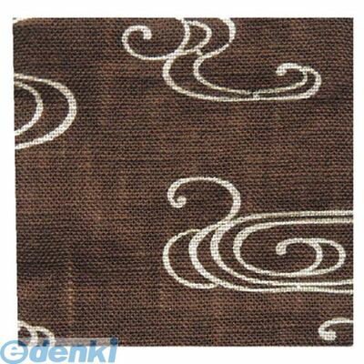 (LINEクーポン有)234100 和風コースター（10枚入）B0046 観世水 茶 4548170118898