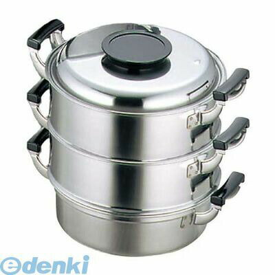 Ih Incompatible - 475900 モモ 18−0 プレス 丸蒸器 3段 27cm 4548170091030