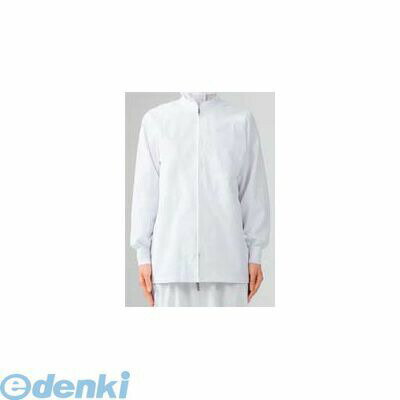 6028120 男女兼用ブルゾン（長袖）8−421 白 L 4560315383053