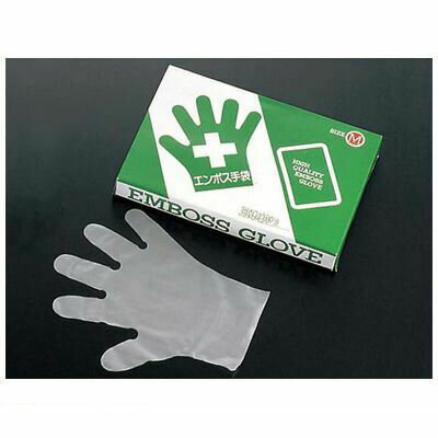 Disposable Gloves - 6954300 エコノミー 手袋 ＃28 化粧箱（五本絞り）200枚入 M（外）27μ 4948278026321