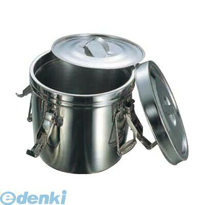 (LINEクーポン有)7311210 18-8 フック付 ダブル食缶 10L（シリコンパッキン） 4520785070945