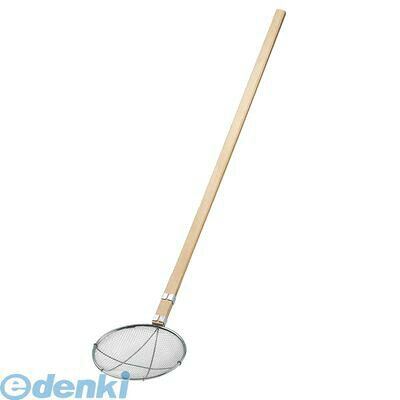 8200600 EBM 18-8 木柄 丸型 給食用スクイ網 24cm 40メッシュ 4989083304587