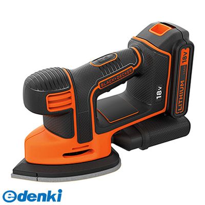 【即納在庫品】「直送」ブラック＆デッカー BLACK DECKER BDCDS18 18Vコードレスマウスサンダー 充電器 1バッテリー付
