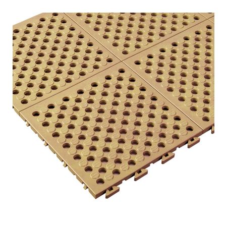 Carpet Tiles - ミヅシマ工業 4220230 タフチェッカー 本体 ベージュ 250X250