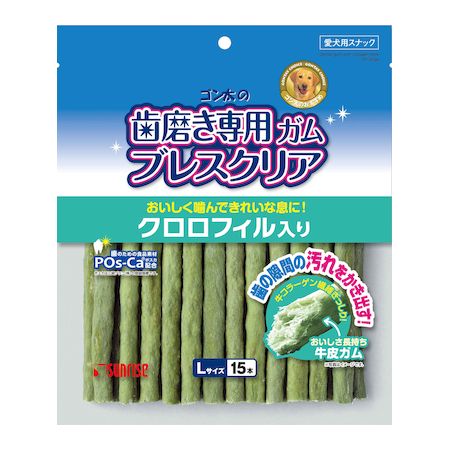 サンライズ SHG-015 ゴン太の歯磨き専用ガム ブレスクリア クロロフィル入り L SHG015 15入