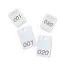 【スーパーSALEサーチ】翌日出荷 オープン工業 BF-160-WH クロークチケット 001~020 白 BF160WH メッシュ調 手荷物預かりに パーティー イベント