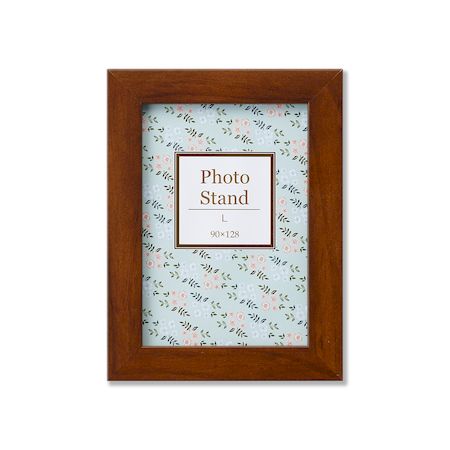 (LINEクーポン有)大仙 33R08702002 写真立て プレーヌ ブラウン L 上下箱OPP