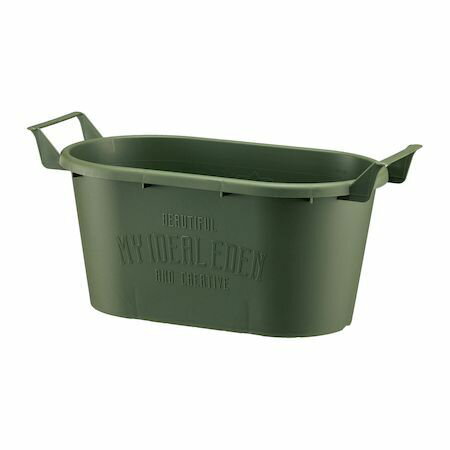 Rakuten - (LINEクーポン有)大和プラスチック 4903266729257 グロウコンテナオーバル 33型グリーン