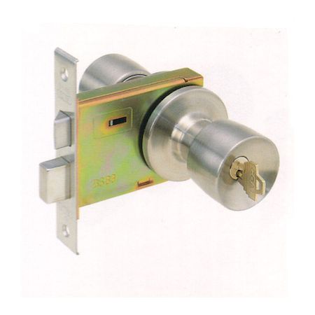 【商品説明】●インテグラル錠　UCシリーズ●仕様：玄関錠●バックセット：83mm●フロントサイズ：H130mm×W25mm●握玉（ノブ）：E型●勝手：左右、内外共通●シリンダー：5本ピンシリンダー●取付可能扉厚：25mm以上〜33mm未満●室内側：ノブ（サムターン）●室外側：ノブ（シリンダー）●材質／仕上：ステンレスヘアーライン（S11）●キー：3本付