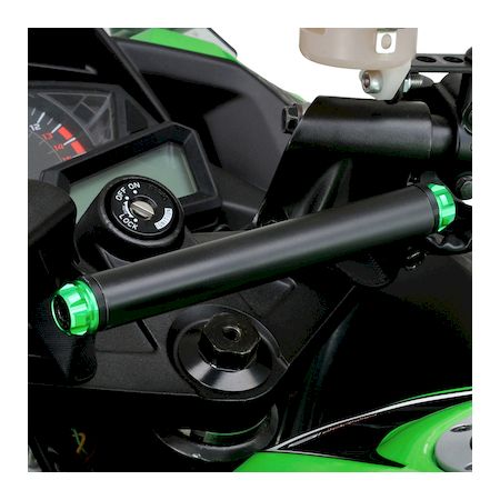 (LINEクーポン有)デイトナ DAYTONA 17867 バイク用 クランプバー Ninja250／250R専用 マルチバーホルダー ライムグリーン