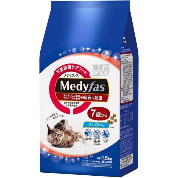 猫粮 - 4902418069227 メディファス7歳フィッシュ 1．5kg【キャンセル不可】
