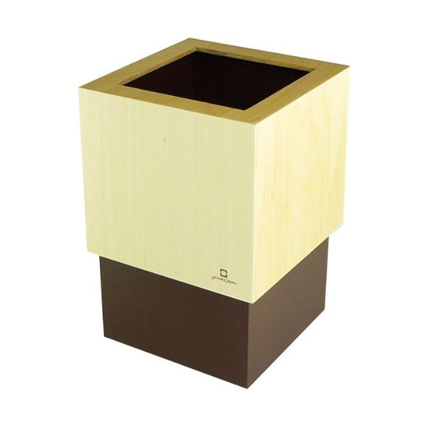 Dustbins - 4560157612281 【4個入】ヤマト工芸 W CUBE ダストボックス YK06−012ブラウン 33793【キャンセル不可】