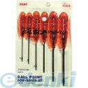 エイト EIGHT BDS-6 六角棒ドライバー ボールポイント ビニールポーチ入 セット BDS6