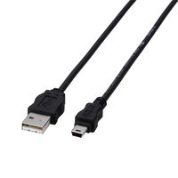 (LINEクーポン有)ELECOM エレコム USB-ECOM530 エコUSBケーブル A-miniB・3m USBECOM530 ブラック RoHS..