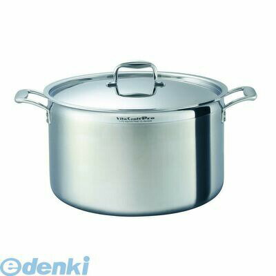 (LINEクーポン有)AHVF405 ステンレス ビタクラフト・プロ 半寸胴鍋 （蓋付）40cm No．0228 4973673300707 Craft Vita VitaCraft