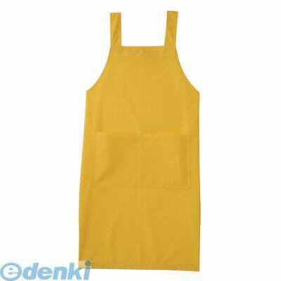●仕様：M　（イエロー）●メーカー品番 サイズ 色 前中心丈(cm) 身巾(cm) 紐長(cm) 紐巾(cm)：A-1764 M イエロー 87 102 73 4.5●ピップまわりが隠れる安心エプロン!ポリエステル65%+綿35%/タッサー