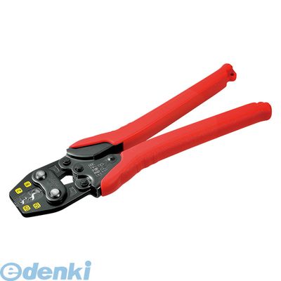 (LINEクーポン有)ツノダ TSUNODA TP-8 圧着工具 裸圧着端子・スリーブ用 TP8 TTC エラストマーグリップ 落下防止コード用穴付