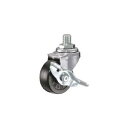 ハンマーキャスター 415A-1R50 A型ねじ式 自在SP付 ゴム車50mm UNF 125-6513【キャンセル不可】