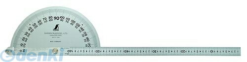 &nbsp; シンワ測定 &nbsp; 0120-666-899 【商品説明】●用途角度の測定やケガキ、長さ測定に使用するプロトラクター●機能目盛はエッチングで刻み、黒クロムメッキを施してあるので取れません。シルバー加工で表面の反射を抑え目盛が読み取りやすくなっています。●材質●本体：ステンレス●ネジ：鉄角度測定やケガキ、長さ測定に使用するプロトラクターです。用途以外には使用しないで下さい。　