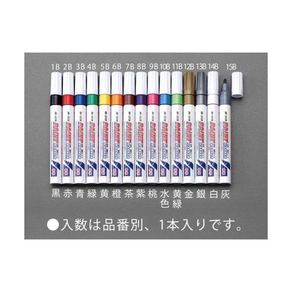 樂天商城 - (LINEクーポン有)【個人宅配送不可】【即納在庫品】「直送」エスコ EA765MR-14B 油性ペイントマーカー【白】 EA765MR14B【キャンセル不可】