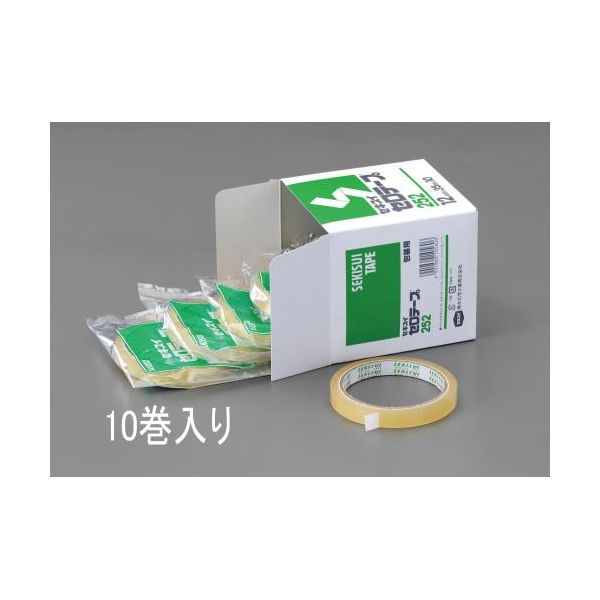 Tapes, Adhesion Goods - 【個人宅配送不可】【即納在庫品】「直送」エスコ EA765MB-18A 18mmx35m セロハンテープ【10巻】 EA765MB18A【キャンセル不可】