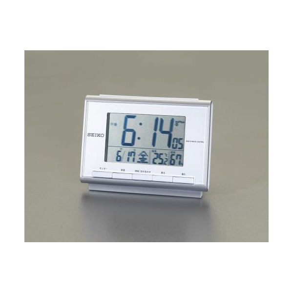 Rakuten - 【個人宅配送不可】【即納在庫品】「直送」エスコ EA798CS-56 85x120mm【電波】置時計 EA798CS56【キャンセル不可】