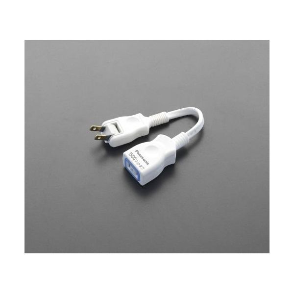 ●型式…WHA49101WP●コンセント定格…2P・15A・125V　(1500W)●VCTF2.0mm2×2心●コンセント数…1口●コード長…100mm●材質…ABS樹脂、ユリア樹脂●重量…88g●防水扉、パッキンで水、ホコリの侵入を防ぎます　