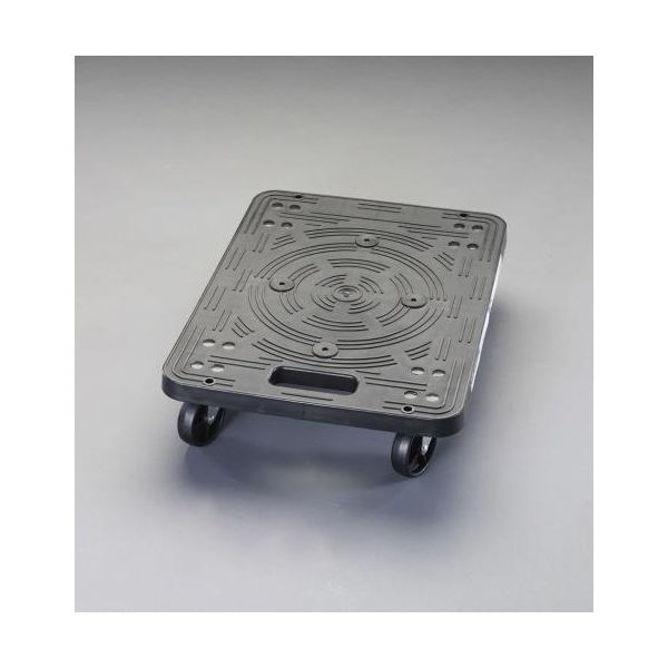 【個人宅配送不可】【即納在庫品】「直送」エスコ EA520AC-5 495x365mm／ 80kg ドーリー【プラスティッ..