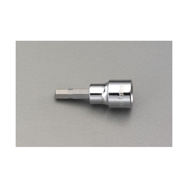 ●差込角…3/8”●対辺(mm)…6.0●全長…49mm●軸長…23mm●外径…17.5mm●重量(g)…37.5●キャップボルト・止めねじの開け閉めに●各部サイズ…●全長(L1；mm)：49●軸長(L2；mm)：23●外径(D；mm)：17.5
