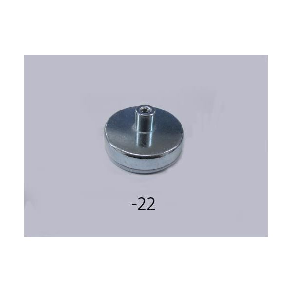 Other - (LINEクーポン有)【個人宅配送不可】【即納在庫品】「直送」エスコ EA781EH-22 φ63x14　mm　強力マグネット ねじ穴付／1個 EA781EH22【キャンセル不可】