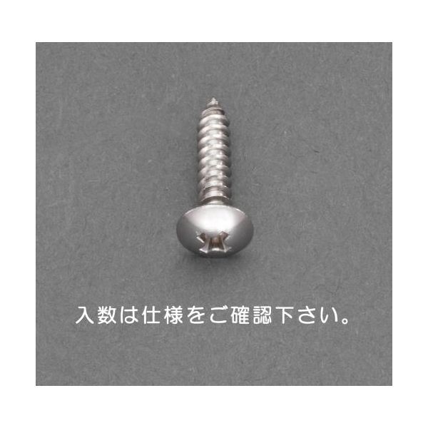 エスコ EA949AL-308 M3　x 8mm　トラス頭タッピングビス ステンレス／45本 EA949AL308【キャンセル不可】
