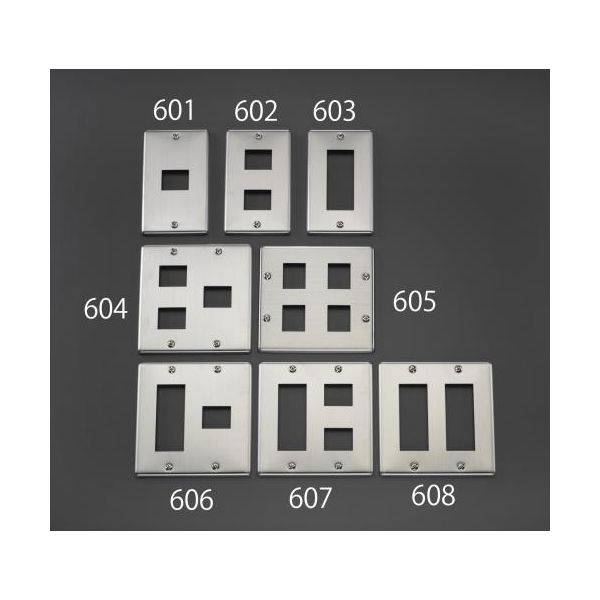 Rakuten - 【個人宅配送不可】【即納在庫品】「直送」エスコ EA940CE-605 EA940CE−605 プレート 【 4個／2列／ステンレス製】 EA940CE605【キャンセル不可】