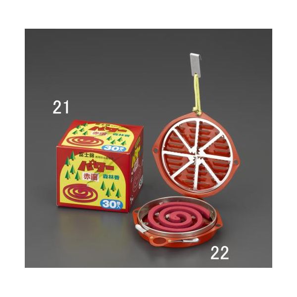 (LINEクーポン有)【個人宅配送不可】【即納在庫品】「直送」エスコ EA941B-21 EA941B-21 虫除け線香【パワー森林香／30巻】 EA941B21【キャンセル不可】