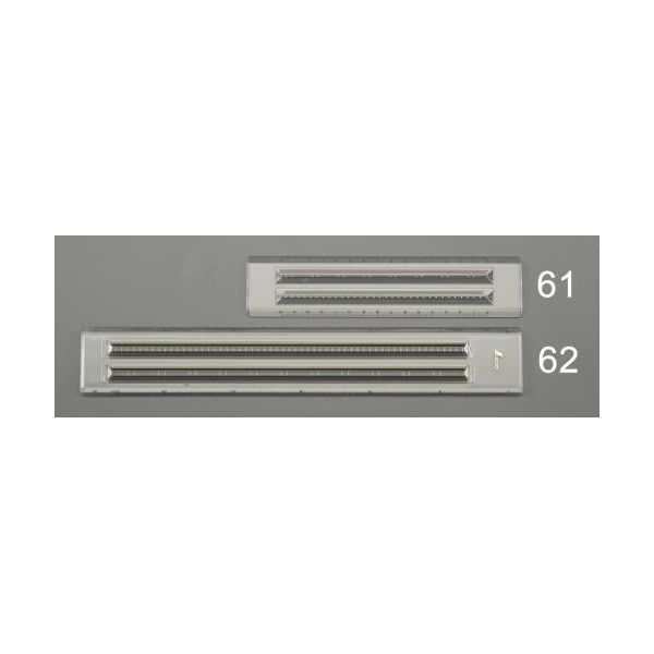 【個人宅配送不可】【即納在庫品】「直送」エスコ EA720YG-62 30cm 点線定規 EA720YG62