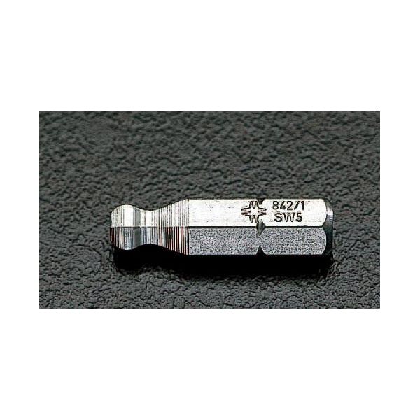 「直送」エスコ EA611GN-21 3／32”x25mm Ball Hex ドライバービット EA611GN21