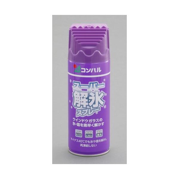 エスコメーカーお問い合わせ：06-6532-6226●内容量…330ml●解氷力が抜群で−40℃の環境下でも使用できます。●車両のウインドウガラスの氷、霜を素早く解かし再凍結を防止。●スクレーパーキャップ付