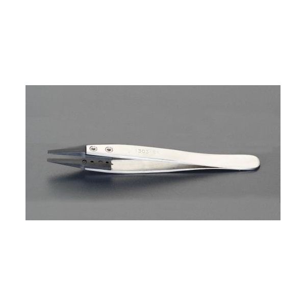 エスコメーカーお問い合わせ：06-6532-6226●先端幅…2.3mm●先端…直・細●耐熱温度…240℃●材質…チップ：合成繊維(ESD)、ハンドル：ステンレス●全長…120mm