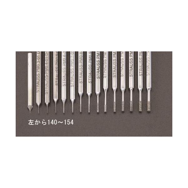 【即納在庫品】「直送」【個人宅配送不可】エスコ EA819DJ-152 1．5x5mm 3mm軸 CBN...