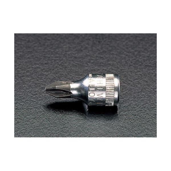 (LINEクーポン有)【個人宅配送不可】【即納在庫品】「直送」エスコ EA617XM-2 1/4sqxNo2+ドライバーソケット EA617XM2【キャンセル不可】