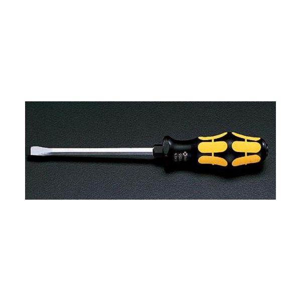 エスコメーカーお問い合わせ：06-6532-6226●商品名…932A●刃幅×刃厚…3.5×0.6mm●軸長…80mm●手元六角は付いていません。●ハンドルの後ろにハンマー用の金属キャップは付属していません。