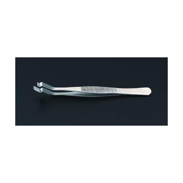 Tweezers - 【個人宅配送不可】【即納在庫品】「直送」エスコ EA595AK-123 120mmステンレス製WAFER用ピンセット EA595AK123【キャンセル不可】