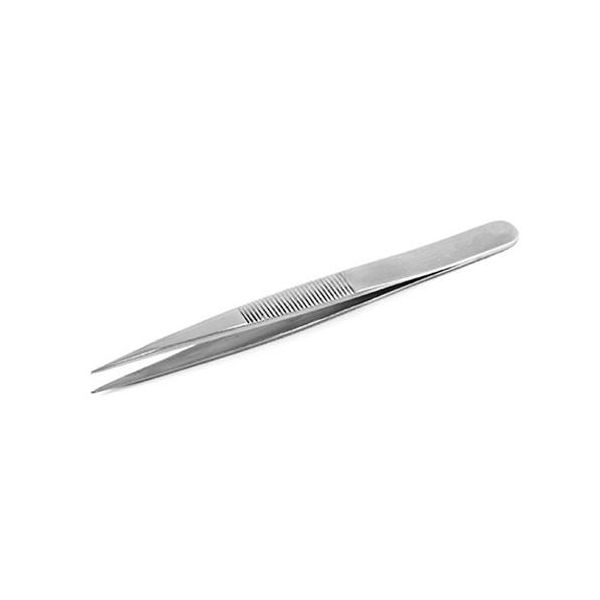 エスコメーカーお問い合わせ：06-6532-6226●先端…直・特殊●先端幅…1.0mm●材質…ステンレス(SUS304)●先端溝…φ0.3mm●全長…110mm●丸いワイヤーなどをつかむのに便利