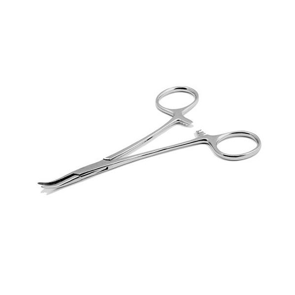 エスコメーカーお問い合わせ：06-6532-6226●材質…ステンレス●先端ギザ付●ロック機能付●シャイニーポリッシュ仕上げ●全長…130mm●先端…曲